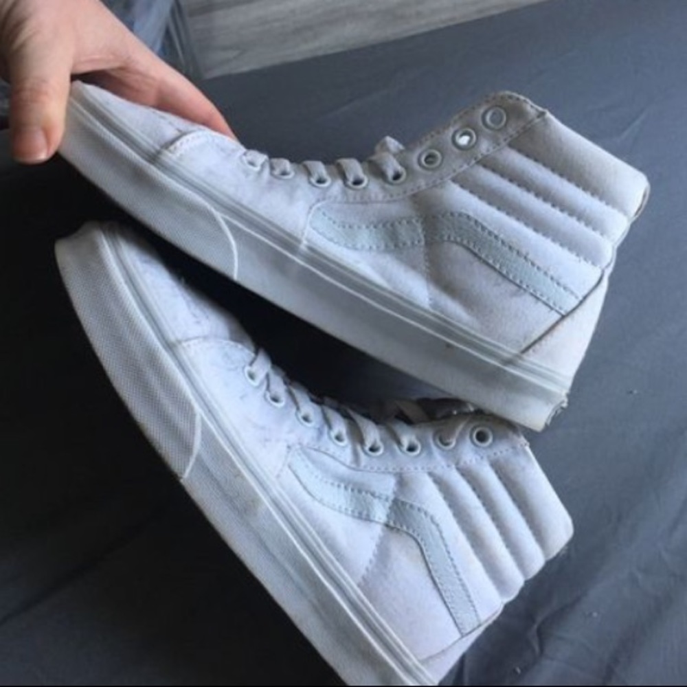 white high top vans
